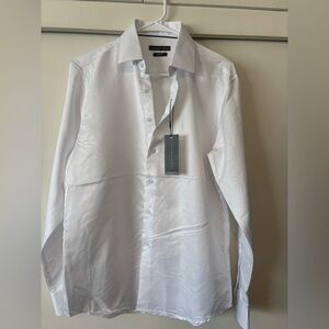 Geoffrey Beene New Men’s White Dress Shirt Slim Medium 15-15.5